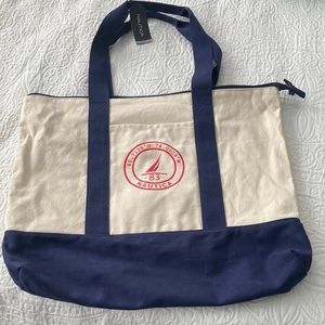 3/$10 BNWT Nautica Large Canvas Tote